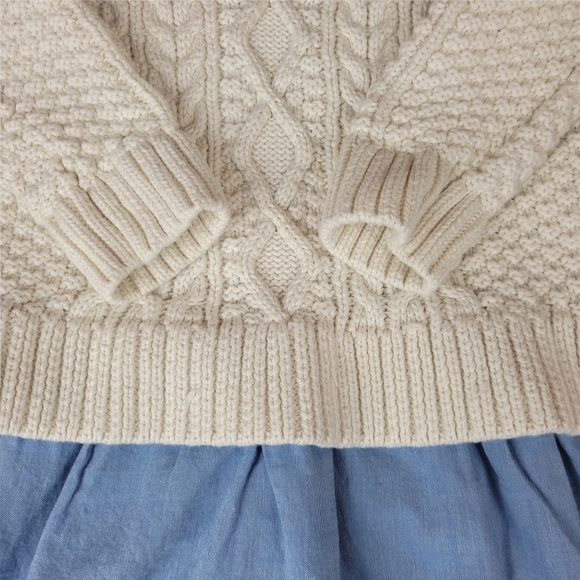 BABY GAP Cable Knit Sweater Dress Size 3Y - Picture 3 of 7